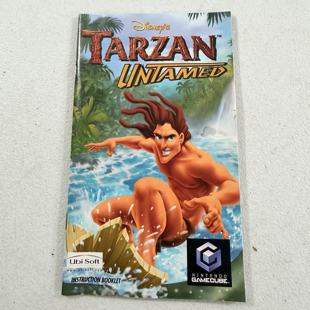 Tarzan Untamed Nintendo Gamecube Manual Instruction Booklet W/ Reg Card ONLY